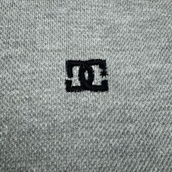 DC Thermal Long Sleeve Gray Shirt Size Men’s Large Logo - Picture 3 of 10